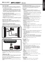 Предварительный просмотр 17 страницы Caliber MPD 2125 Manual