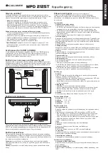 Предварительный просмотр 23 страницы Caliber MPD 2125 Manual