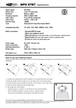 Предварительный просмотр 2 страницы Caliber MPD278T Manual