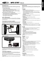 Предварительный просмотр 5 страницы Caliber MPD278T Manual