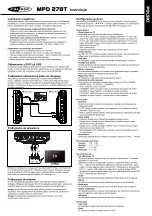 Предварительный просмотр 19 страницы Caliber MPD278T Manual