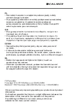 Preview for 3 page of Caliber PMT 557BT Quick Start Manual