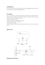 Предварительный просмотр 3 страницы Caliber PMT207BT Manual