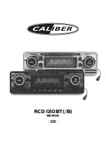 Caliber RCD-120BT/B Manual preview