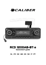 Предварительный просмотр 1 страницы Caliber RCD 120DAB-BT-B Quick Start Manual