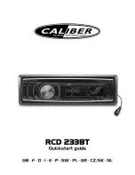 Предварительный просмотр 1 страницы Caliber RCD 233BT Quick Start Manual