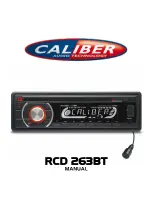 Preview for 1 page of Caliber RCD 263BT Manual