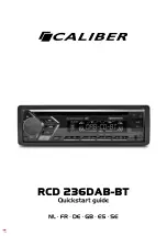 Preview for 1 page of Caliber RCD236DAB-BT Quick Start Manual