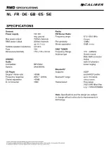 Preview for 3 page of Caliber RCD236DAB-BT Quick Start Manual