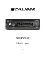 Caliber RCD237DAB-BT Quick Start Manual предпросмотр