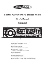 Caliber RCD264BT User Manual preview