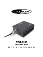 Caliber Rdab IO Quick Start Manual предпросмотр