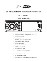 Caliber RDD 788BT User Manual preview