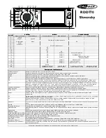 Preview for 10 page of Caliber RDD770 Quick Start Manual