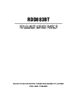 Caliber RDD883BT Operating Instructions Manual preview