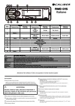 Preview for 8 page of Caliber RMD 015 Manual