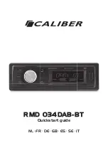 Preview for 1 page of Caliber RMD 034DAB-BT Quick Start Manual