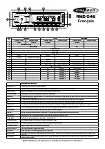 Preview for 4 page of Caliber RMD 046 Quick Start Manual