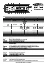 Preview for 18 page of Caliber RMD 046 Quick Start Manual