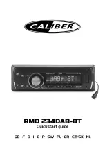 Предварительный просмотр 1 страницы Caliber RMD 234DAB-BT Quick Start Manual