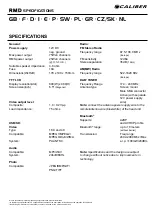 Preview for 3 page of Caliber RMD 801DAB-BT Quick Start Manual