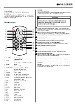 Preview for 5 page of Caliber RMD 801DAB-BT Quick Start Manual