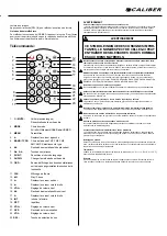 Preview for 7 page of Caliber RMD 801DAB-BT Quick Start Manual