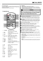 Preview for 9 page of Caliber RMD 801DAB-BT Quick Start Manual