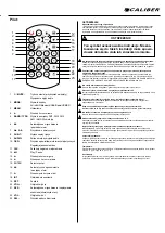 Preview for 19 page of Caliber RMD 801DAB-BT Quick Start Manual