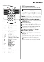 Preview for 21 page of Caliber RMD 801DAB-BT Quick Start Manual