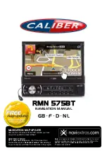 Caliber RMN 575BT Navigation Manual preview