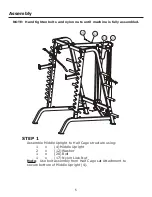 Preview for 5 page of Calibre Fitness CF-HCP Owner'S Manual