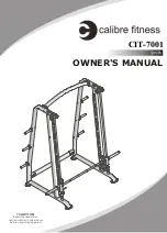 Предварительный просмотр 1 страницы Calibre Fitness CIT-7001 Owner'S Manual