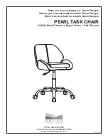 CALICO DESIGNS PEARL TASK CHAIR Assembly Instructions preview