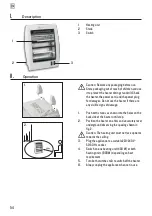 Предварительный просмотр 56 страницы Calienta 10624990 Operating Instructions Manual