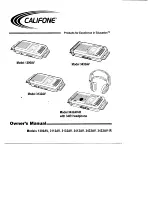 Предварительный просмотр 1 страницы Califone 1300AV Owner'S Manual