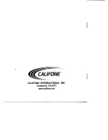 Предварительный просмотр 8 страницы Califone 1300AV Owner'S Manual