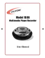 Califone 1886 User Manual preview