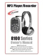 Califone 8100 series Owner'S Manual preview
