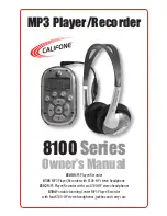 Califone 8100 series Owner'S Manual предпросмотр