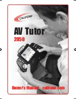 Califone AV Tutor 2050 Owner'S Manual предпросмотр