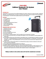 Califone Bluetooth PA21-EDU User Manual предпросмотр