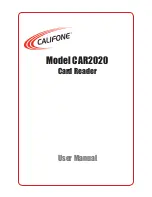 Califone CAR2020 User Manual preview