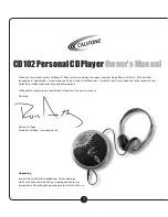 Preview for 2 page of Califone CD-102 Owner'S Manual