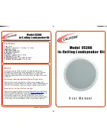 Preview for 1 page of Califone CS308 User Manual