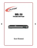 Preview for 1 page of Califone DVD-110 User Manual