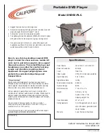 Preview for 1 page of Califone DVD50-PLC Specifications