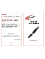 Califone LP2 User Manual preview