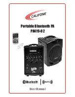 Preview for 1 page of Califone PA419-02 User Manual