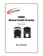 Califone PA419    instruc Owner'S Manual & Assembly Instrucowner'S Manual & Assembly Instructions preview